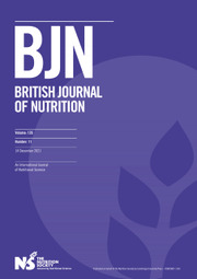 British Journal of Nutrition Volume 126 - Issue 11 -