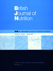 British Journal of Nutrition Volume 1 - Issue 1 -