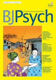The British Journal of Psychiatry Volume 212 - Issue 1 -