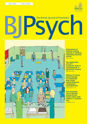 The British Journal of Psychiatry Volume 213 - Issue 1 -