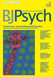 The British Journal Of Psychiatry: Volume 218 - Issue 1 | Cambridge Core