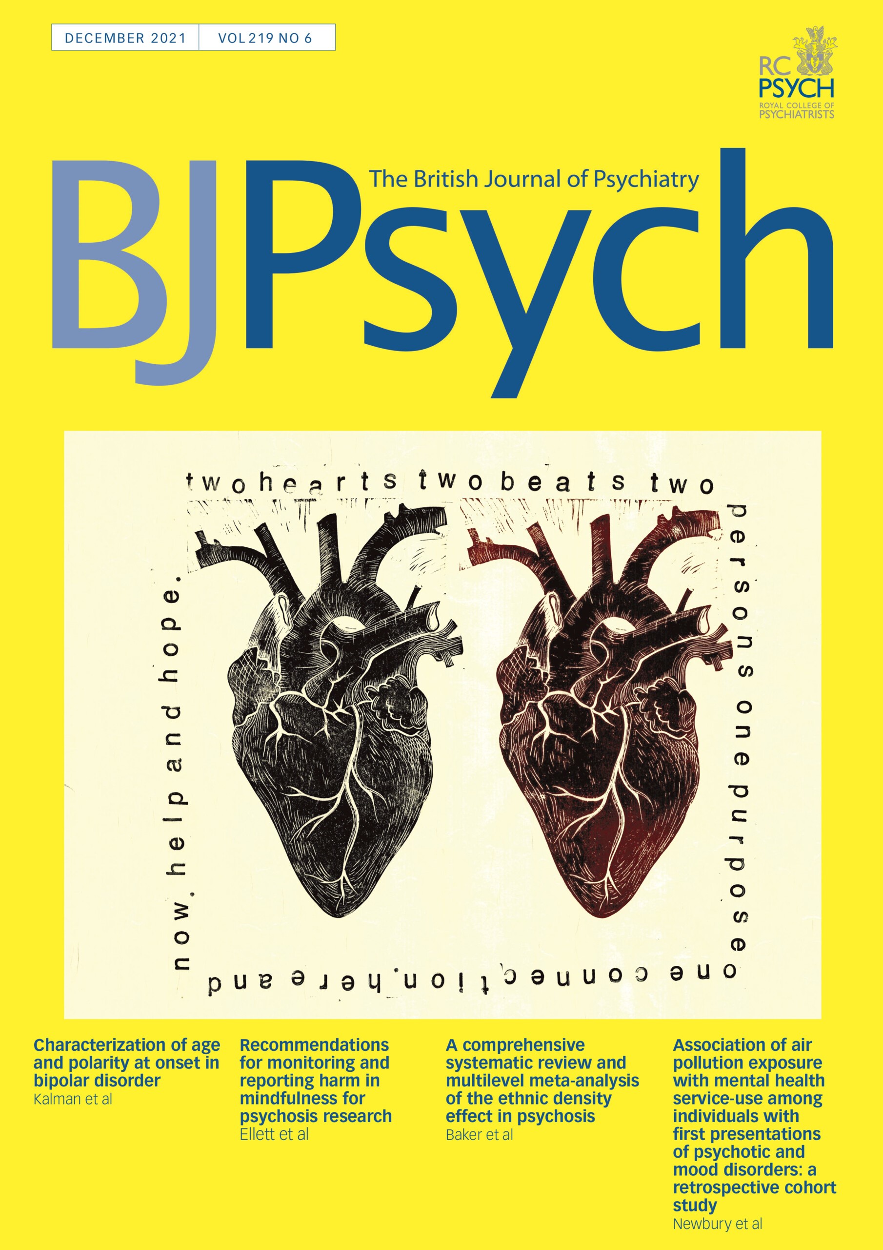 The British Journal Of Psychiatry: Volume 219 - Issue 6 | Cambridge Core