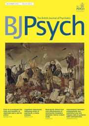 The British Journal of Psychiatry Volume 221 - Issue 6 -