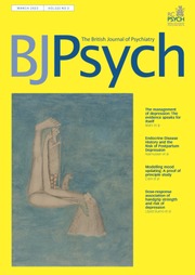 The British Journal of Psychiatry Volume 222 - Issue 3 -