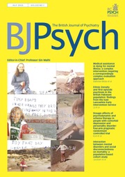 The British Journal of Psychiatry Volume 225 - Issue 1 -