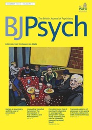 The British Journal of Psychiatry Volume 225 - Issue 5 -