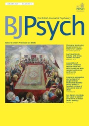 The British Journal of Psychiatry Volume 226 - Issue 1 -