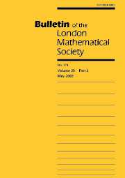 Bulletin of the London Mathematical Society Volume 35 - Issue 3 -