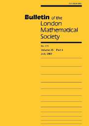 Bulletin of the London Mathematical Society Volume 35 - Issue 4 -