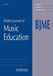 British Journal of Music Education Volume 23 - Issue 3 -