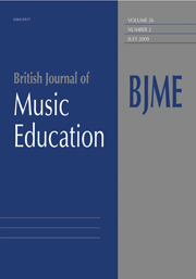 British Journal of Music Education Volume 26 - Issue 2 -