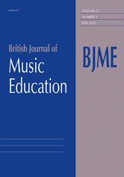 British Journal of Music Education Volume 27 - Issue 2 -