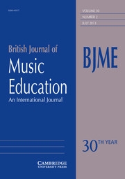 British Journal of Music Education Volume 30 - Issue 2 -