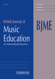 British Journal of Music Education Volume 32 - Issue 1 -