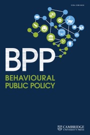 Behavioural Public Policy  Volume 6 - Issue 4 -