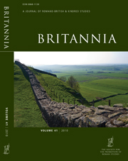Britannia Volume 41 - Issue  -