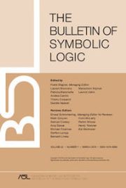 Bulletin of Symbolic Logic Volume 22 - Issue 1 -