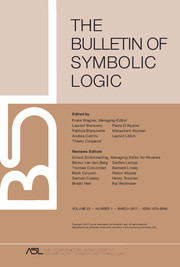 Bulletin of Symbolic Logic Volume 23 - Issue 1 -