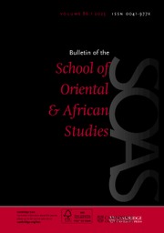 Bulletin of the School of Oriental and African Studies Volume 86 - Issue 1 -