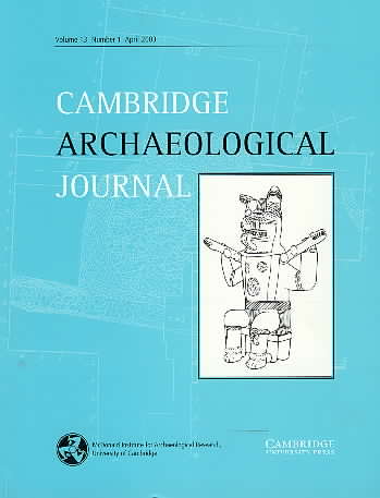 Cambridge Archaeological Journal Volume 13 - Issue 1 -