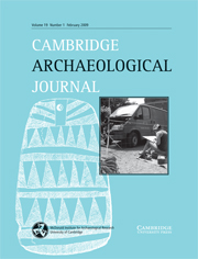 Cambridge Archaeological Journal Volume 19 - Issue 1 -