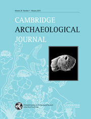 Cambridge Archaeological Journal Volume 20 - Issue 1 -