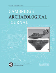 Cambridge Archaeological Journal Volume 25 - Issue 2 -