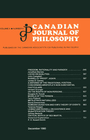 Canadian Journal of Philosophy Volume 10 - Issue 4 -