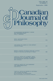 Canadian Journal of Philosophy Volume 20 - Issue 3 -