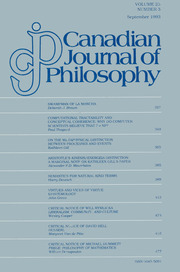 Canadian Journal of Philosophy Volume 23 - Issue 3 -