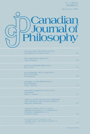 Canadian Journal of Philosophy Volume 23 - Issue 4 -