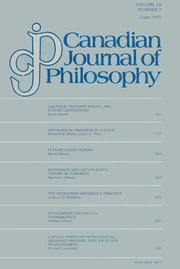 Canadian Journal of Philosophy Volume 25 - Issue 2 -