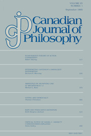 Canadian Journal of Philosophy Volume 25 - Issue 3 -