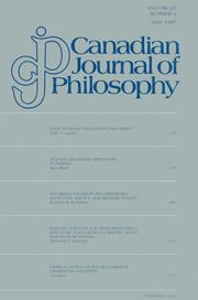 Canadian Journal of Philosophy Volume 27 - Issue 2 -
