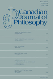 Canadian Journal of Philosophy Volume 29 - Issue 2 -