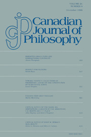 Canadian Journal of Philosophy Volume 29 - Issue 4 -