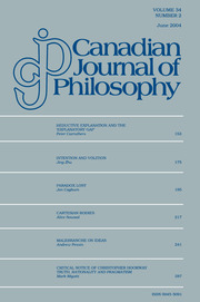 Canadian Journal of Philosophy Volume 34 - Issue 2 -