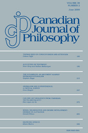 Canadian Journal of Philosophy Volume 39 - Issue 2 -