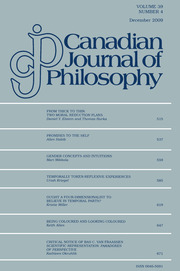 Canadian Journal of Philosophy Volume 39 - Issue 4 -
