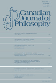 Canadian Journal of Philosophy Volume 41 - Issue 2 -