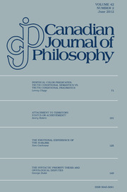 Canadian Journal of Philosophy Volume 42 - Issue 2 -