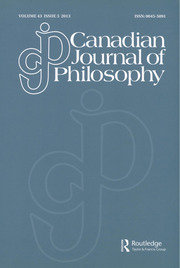 Canadian Journal of Philosophy Volume 43 - Issue 3 -