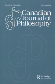 Canadian Journal of Philosophy Volume 45 - Issue 2 -