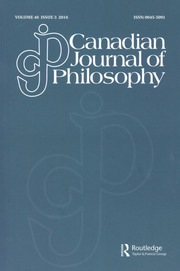 Canadian Journal of Philosophy Volume 46 - Issue 3 -