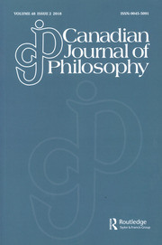 Canadian Journal of Philosophy Volume 48 - Issue 2 -