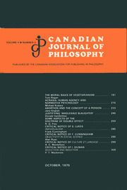 Canadian Journal of Philosophy Volume 5 - Issue 2 -