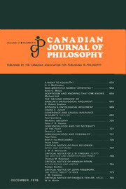Canadian Journal of Philosophy Volume 6 - Issue 4 -