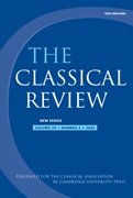 The Classical Review Volume 59 - Issue 2 -
