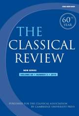 The Classical Review Volume 60 - Issue 2 -