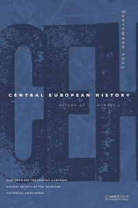 Central European History Volume 46 - Issue 3 -